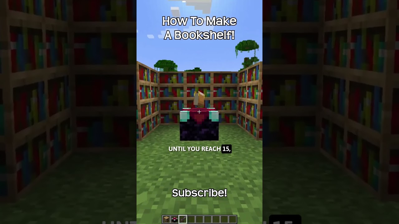How To Make A Bookshelf In Minecraft?!
