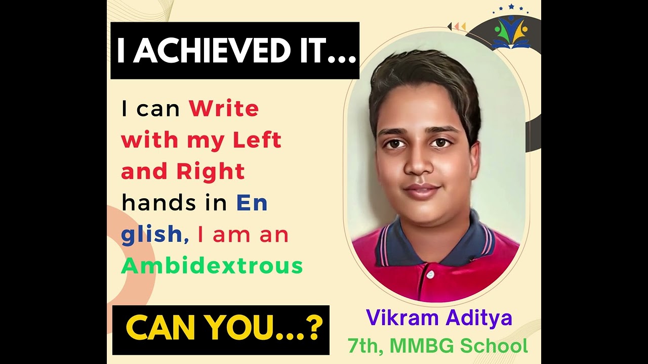 Meet Vikram Aditya: The 7th Grade Ambidextrous Prodigy | Writing with Both Hands!