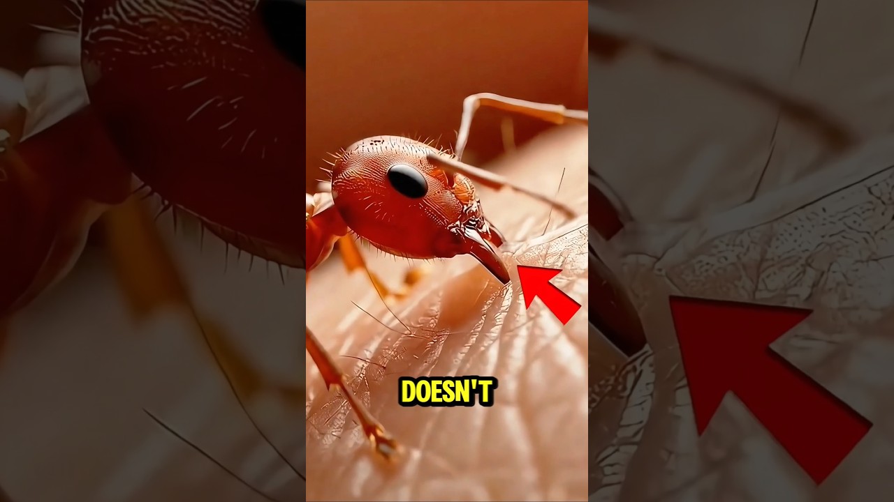 🪳 Why Ant Bites Hurt: The Truth About Pinchers vs. Stingers 🐜🔥 #AntFacts #AntBite #InsectScience