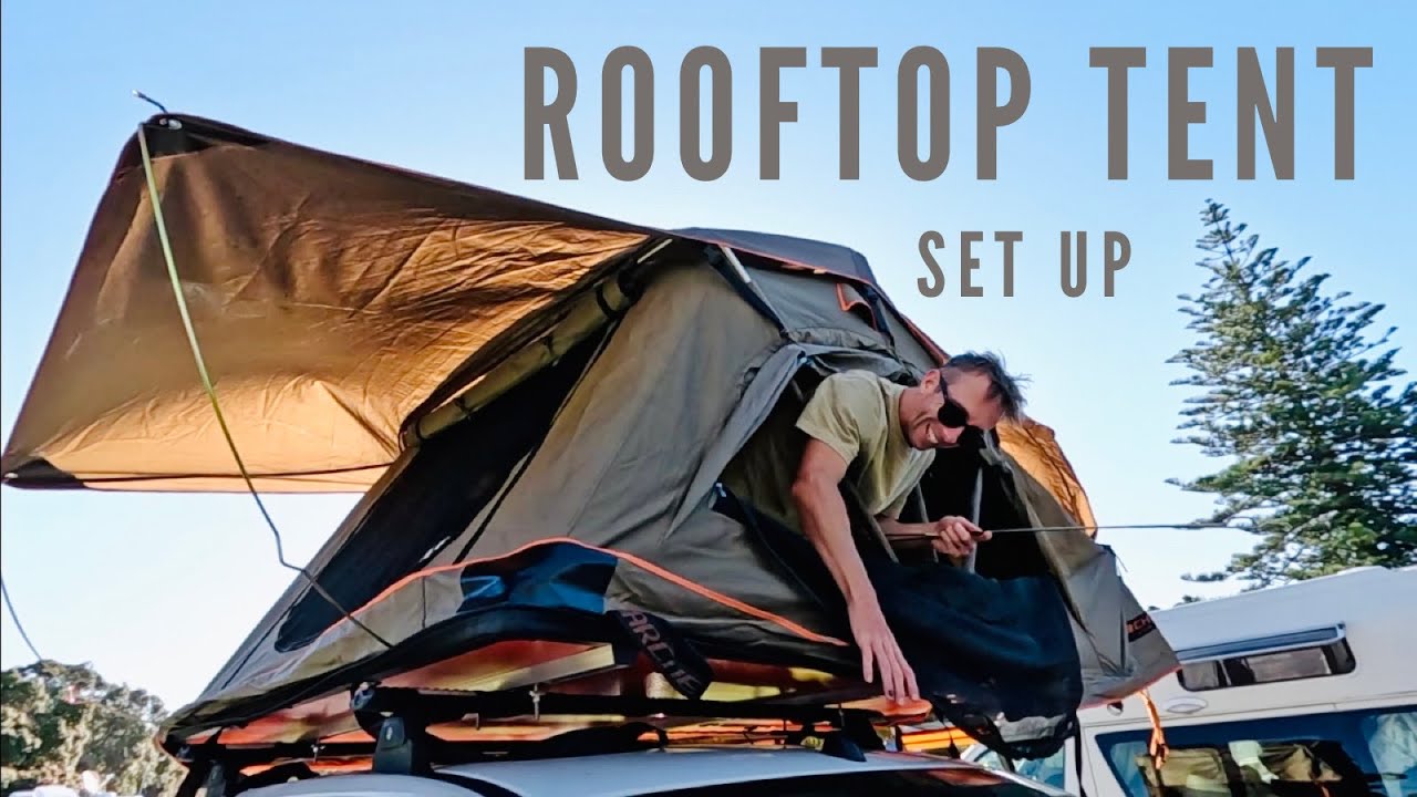 Rooftop Tent Unboxing and Set Up BRAND NEW Darche Hi View 1400
