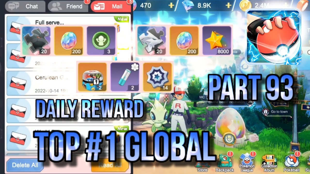POKEVERSE WORLD GAMEPLAY PART 93 : DAILY REWARD TOP GLOBAL RANK 1