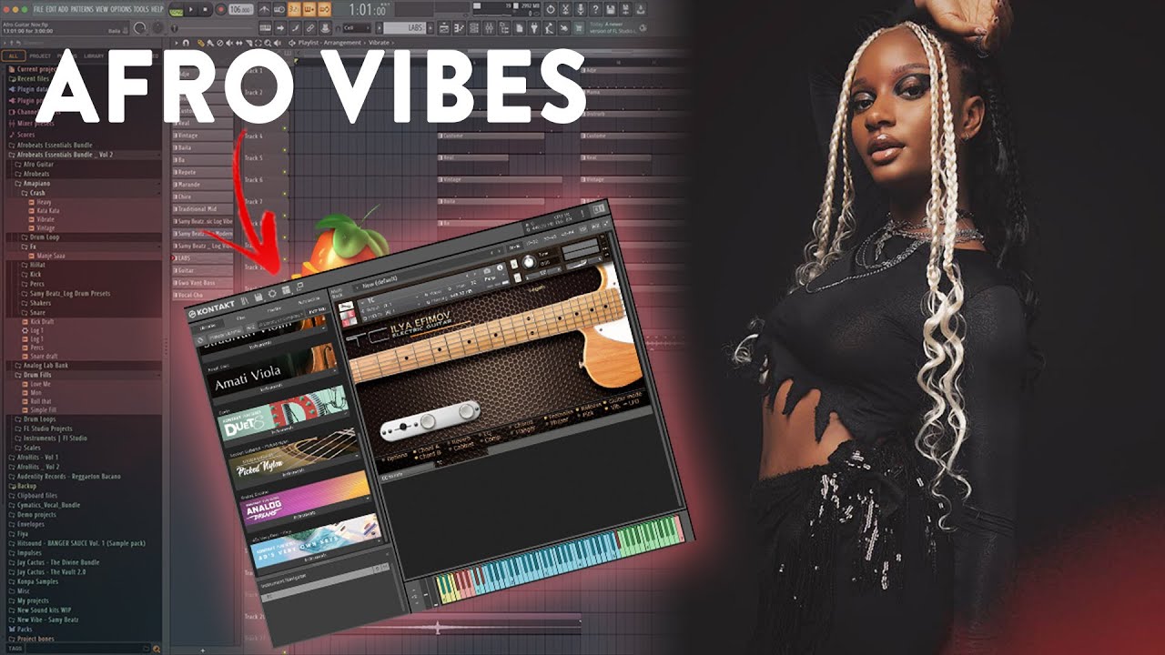 How To Make Guitar Afro Beats (Ayra Starr, Oxlade , Rema) | Fl Studio Tutorial