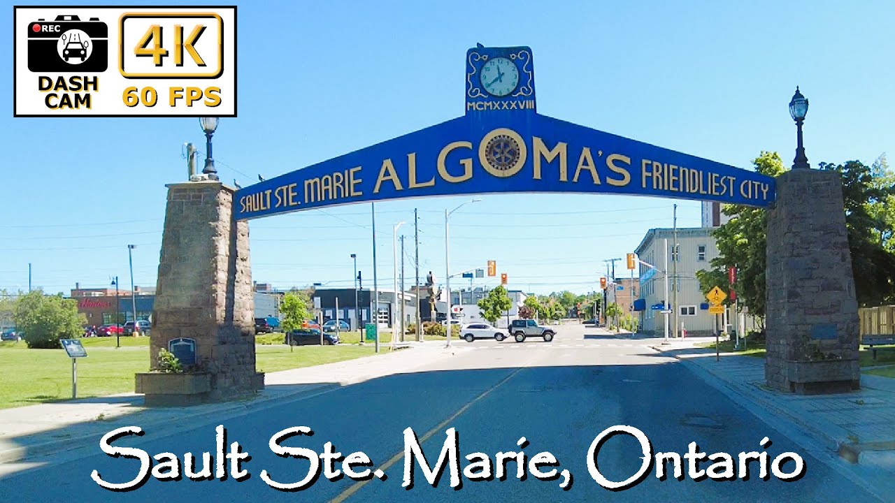 🚗 Exploring Sault Ste. Marie in 4K: A Scenic Drive Across Ontario’s Gateway! 🌉🍁