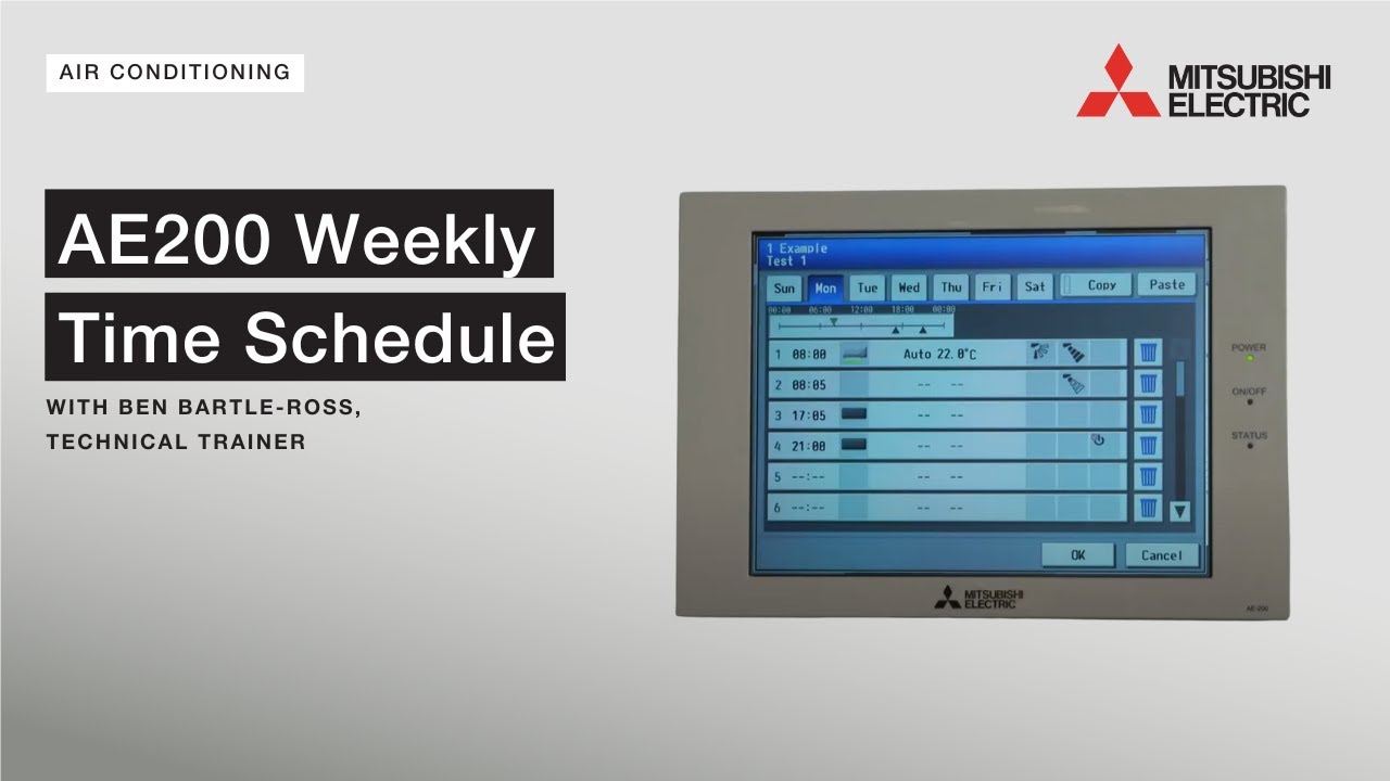 AE200 weekly time schedule