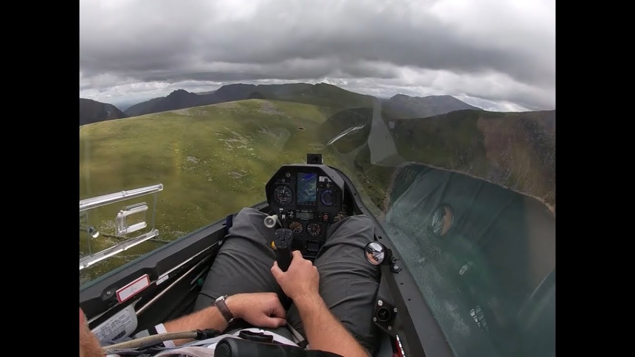 Glider uses Mountains, Convergence and thermal lift to complete task, FULL VIDEO