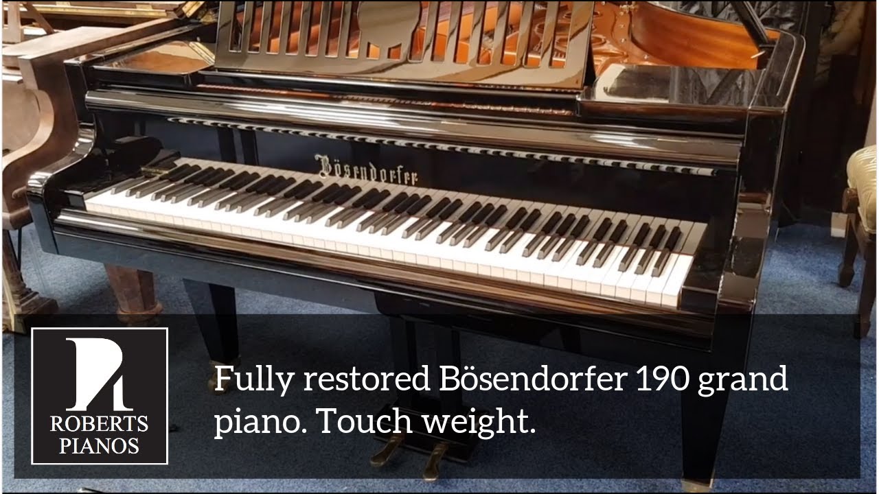 Fully restored Bösendorfer 190 grand piano. Touch weight.