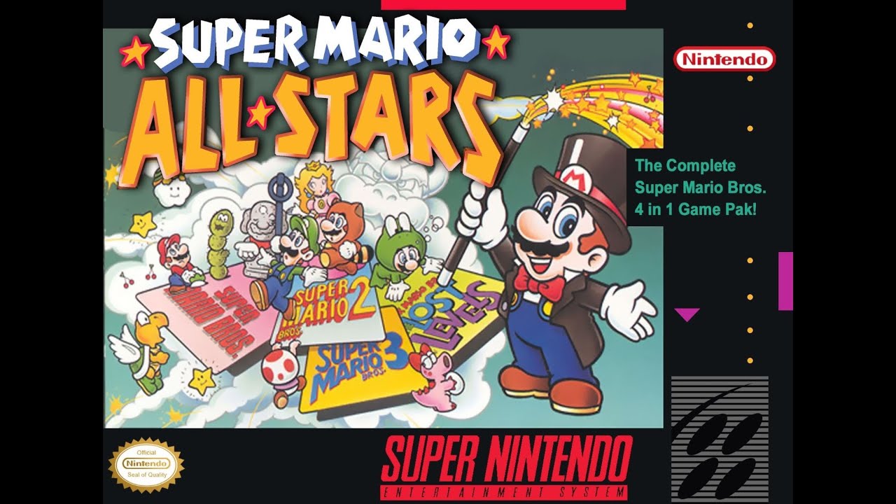 SNES Super Mario All-Stars: Super Mario Bros. Gameplay