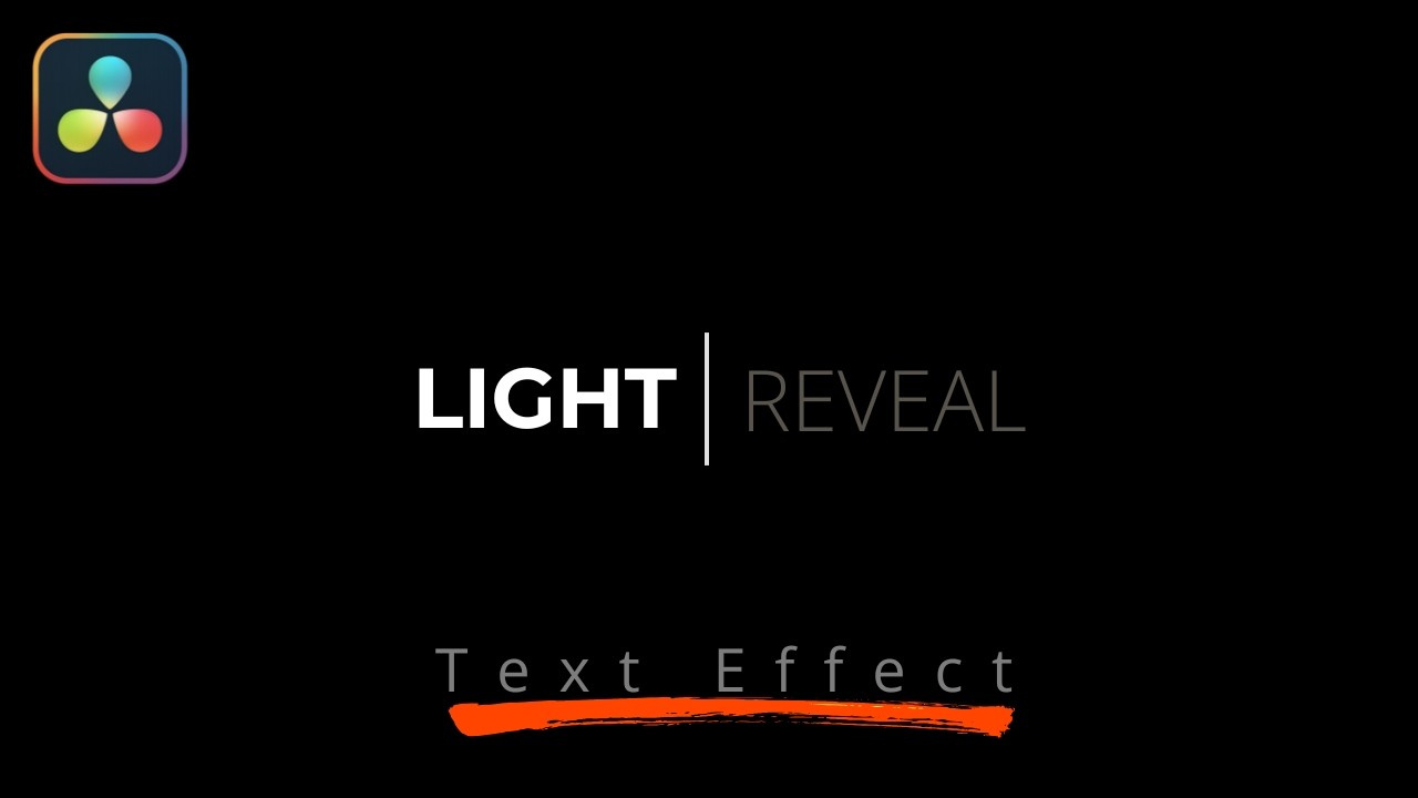 Create CINEMATIC Light Reveal Text Effect in DaVinci Resolve | Fusion Tutorial