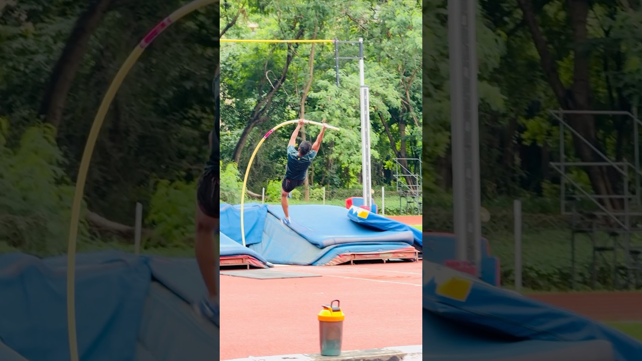 Pole vault ✨#speed #trackwork #reels #polevault #motivation #army#indian