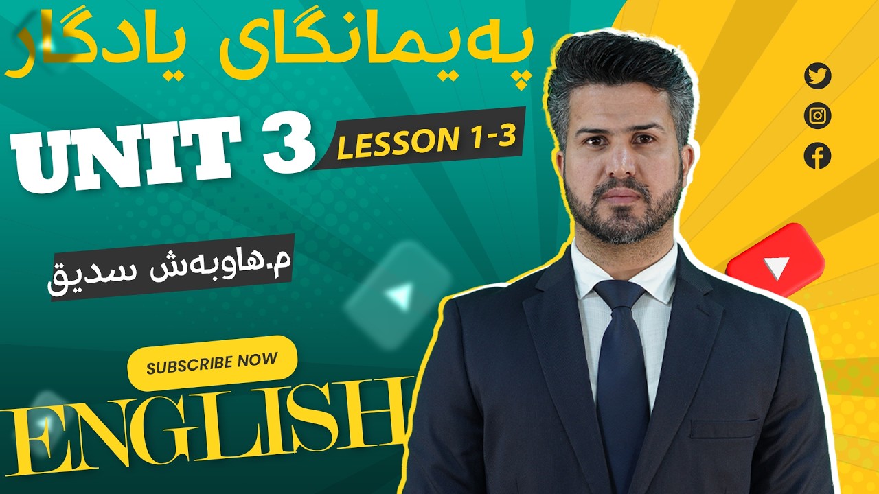 وانەی ئینگلیزی پۆلی 12 (unite 3-Lesson1-3)یونتی3 وانەی 1-3(مامۆستا هاوبەش صدیق)