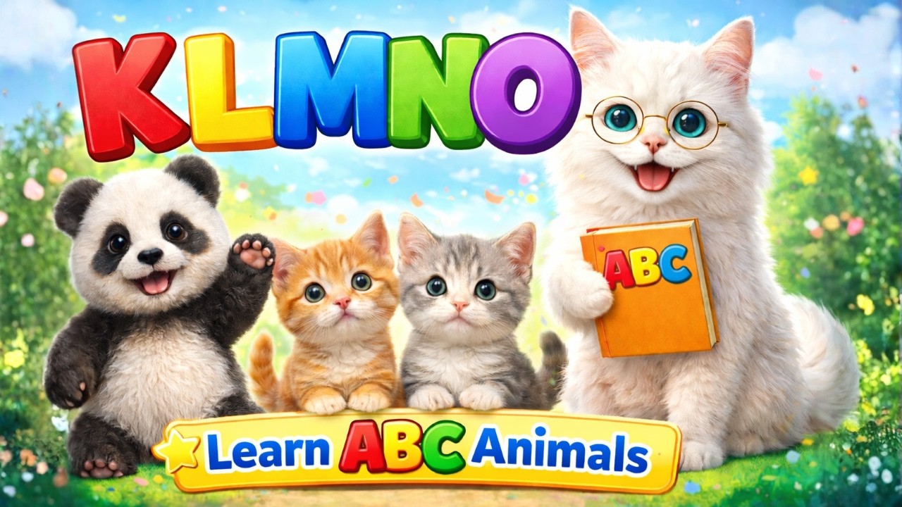 ABC Animals for Kids | Learn Letters K to O with Mama Cat 🐱 | Preschool Alphabet Learning