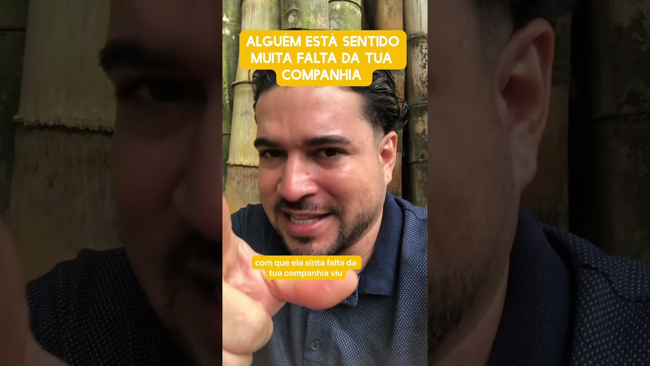 Alguém está sentindo muita falta da tua companhia 