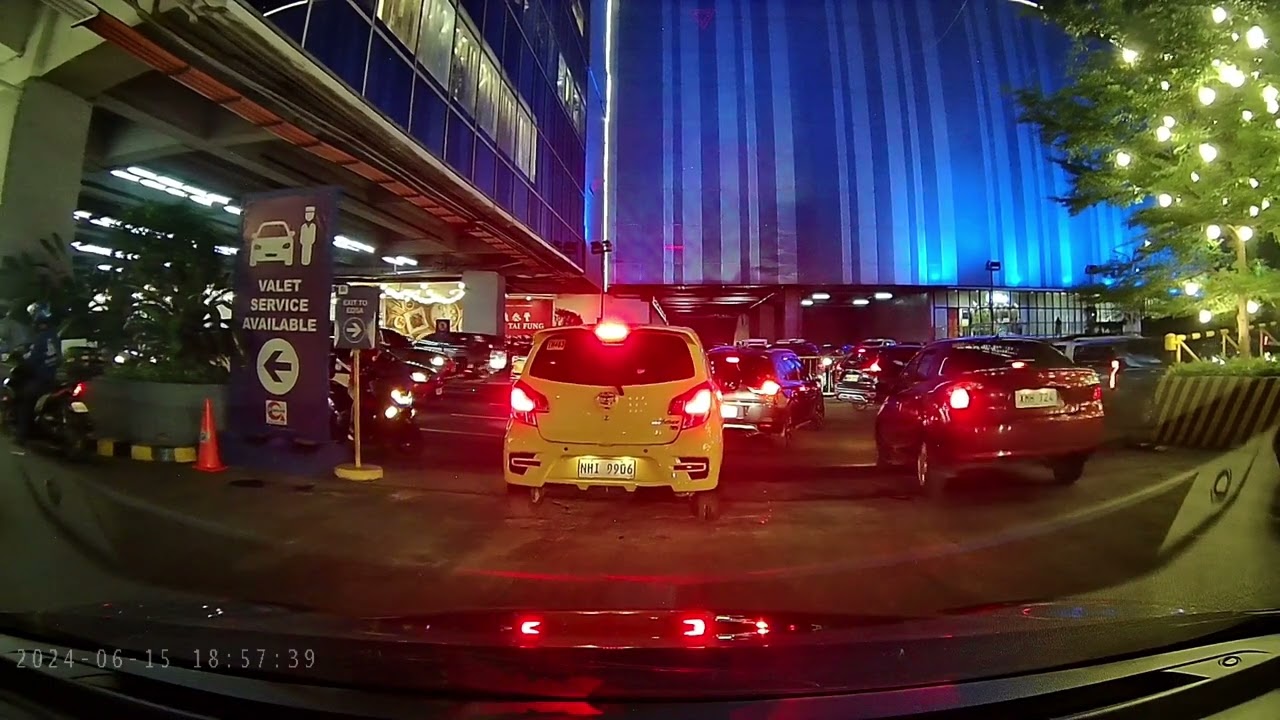 Exiting SM Megamall parking (front)