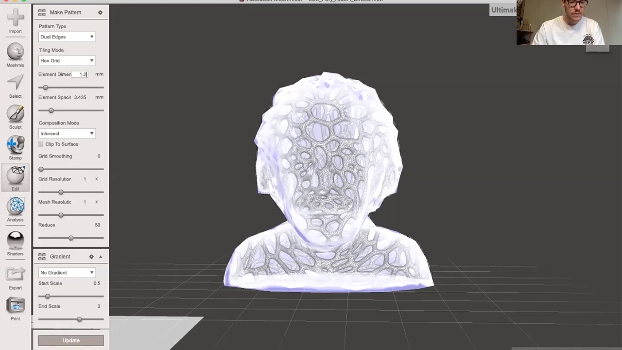 TUTO MESHMIXER & CURA — Voronoi