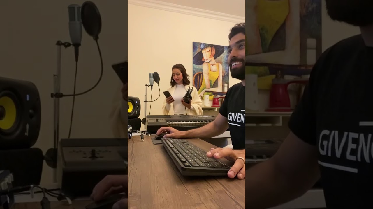 لما تقرري تشتغلي مع جوزك 🤭😂 || رنا سماحة وجوزها سامر ابو طالب