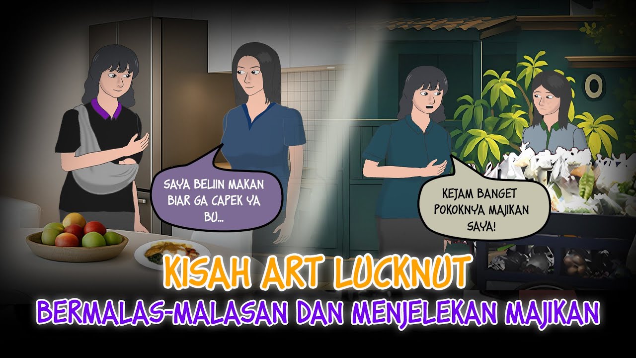 Kisah ART Lucknut - Suka Bermalas-malasan dan Menjelekan Majikan | Kartun Azab Animasi #Animasiazab