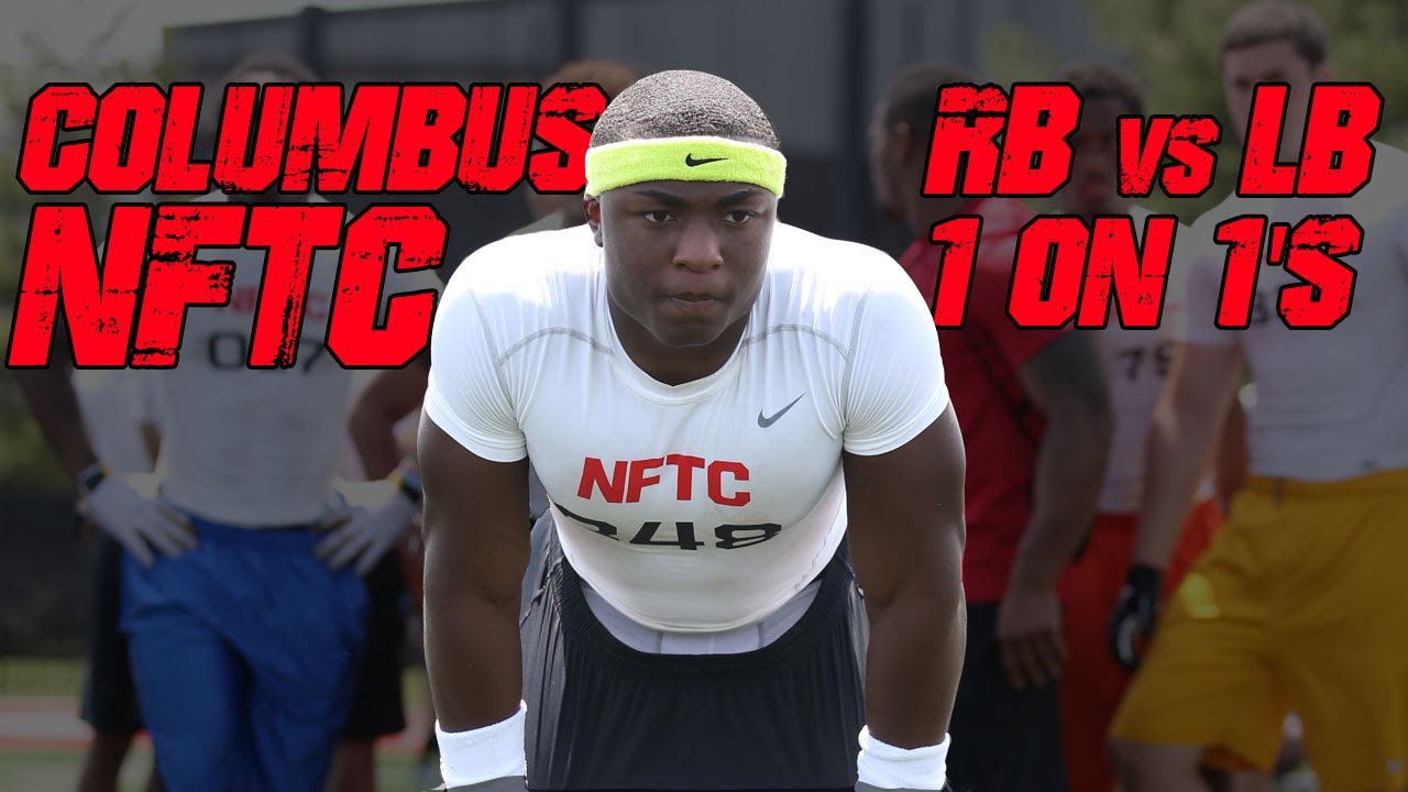 Ohio RB vs LB 1 on 1's | 2014 Nike Football Training Camp