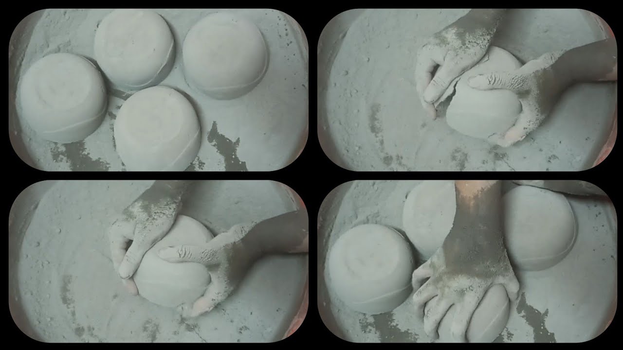 Soft Dusty Pure Cement Dry Crumbling on Paste & Dusty Powder Play ASMR #634