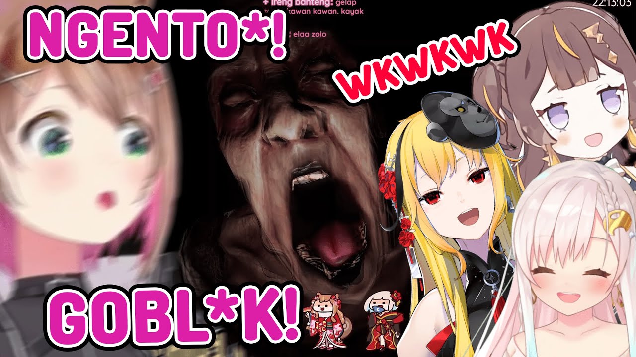 Kagetnya Risu Yang Sangat Amat Ramah Sekali Saat Ketemu Hantu [Risu, Iofi, Kaela, Anya]