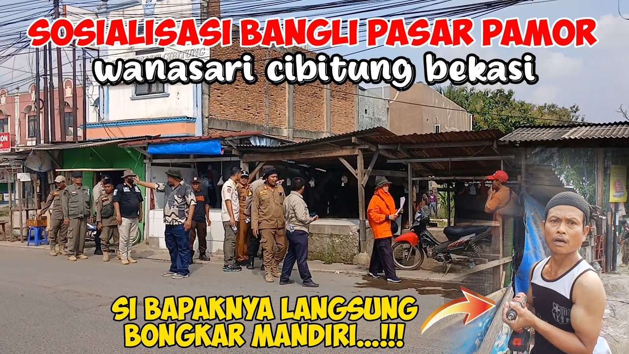 SOSIALISASI PENERTIBAN BANGLI PASAR PAMOR WANASARI CIBITUNG BEKASI