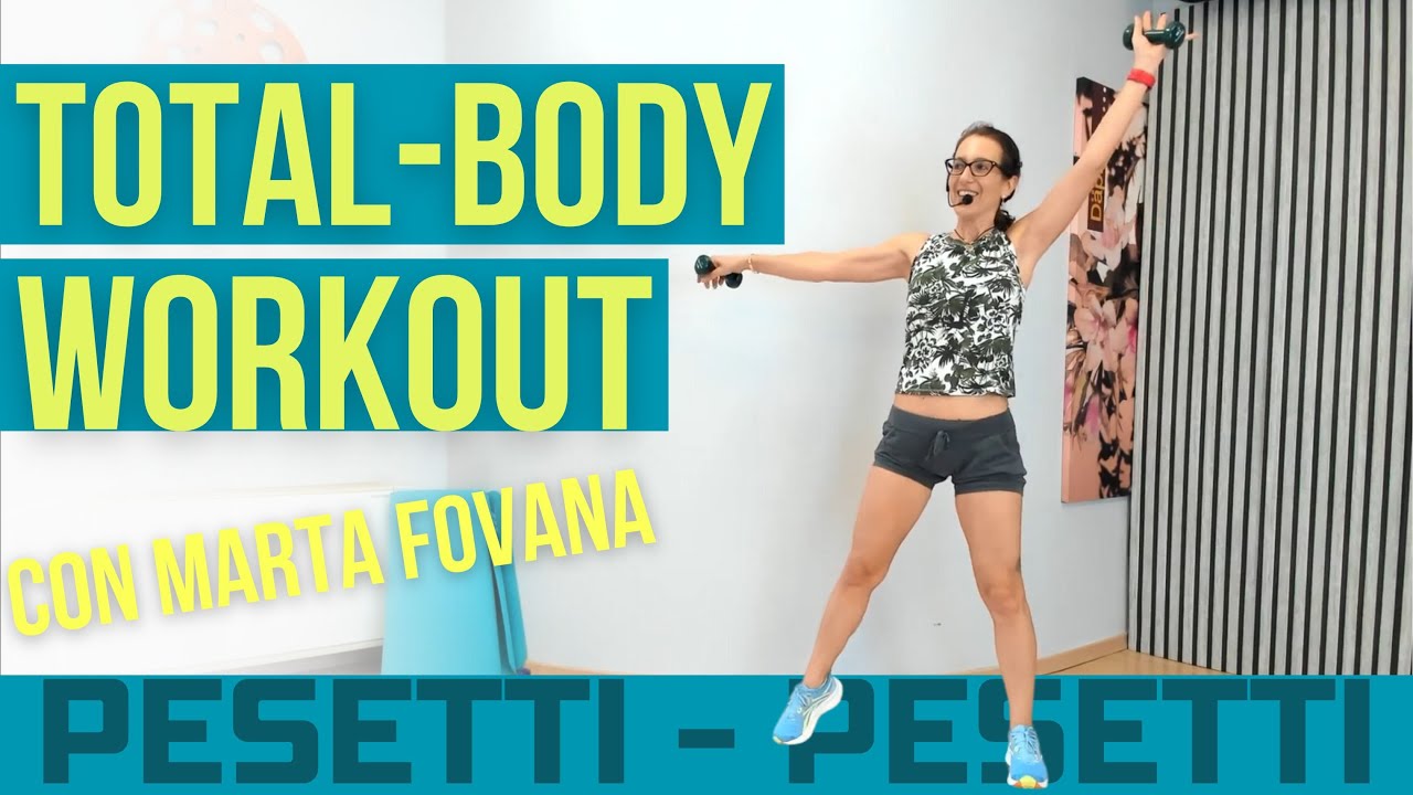 Tonifica Total-Body con i pesetti! 60 minuti di esercizi NonStop 🔥🔥 - Ginnastica a CAsa