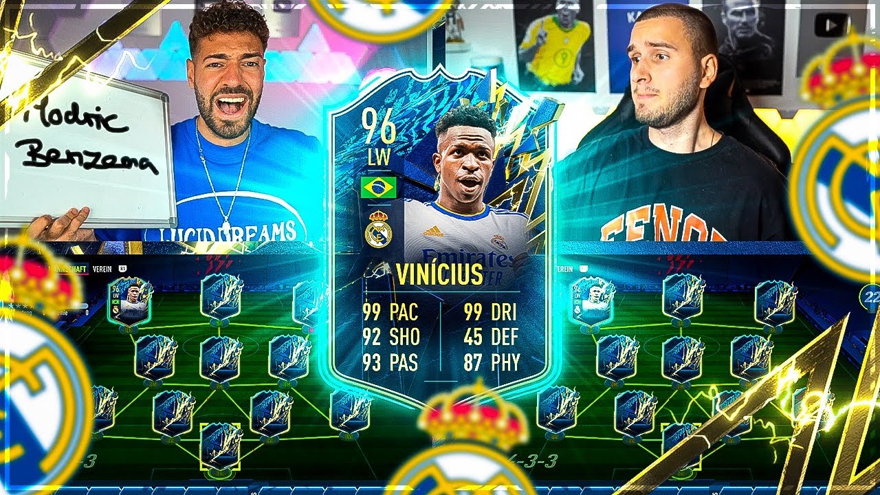 FIFA 22: VINICIUS JR TOTS Squad Builder Battle 🔥🔥 IamTabak vs Wakez !!