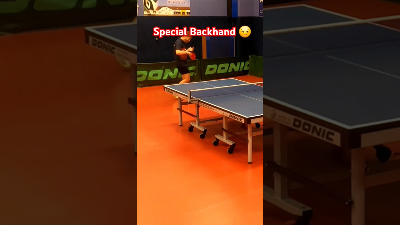 Special Backhand Hu&scaron;ek #kstnovyjicin #stolnitenis #tabletennis #pingpong