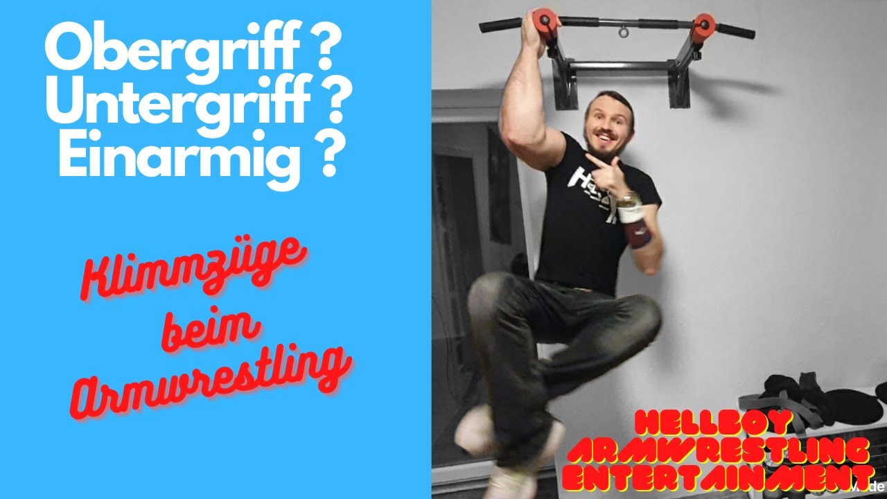 Training fürs Armwrestling: Klimmzüge - Obergriff? Untergriff? Einarmig?!