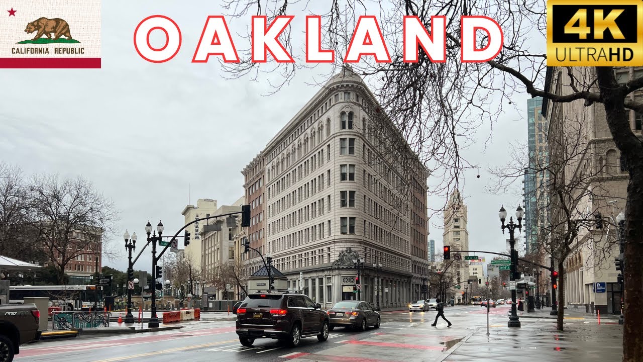Oakland, California Walking Tour | 4K 60FPS