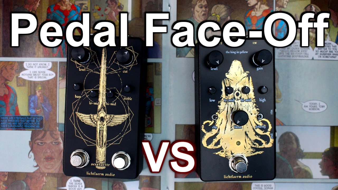 Which boost to buy? Lichtlaerm Audio Aesahaettr vs The King in Yellow (Pedal Face-Off)