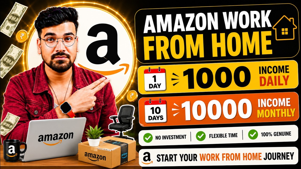 Amazon Work From Home Jobs 2026 | Online Jobs At Home | WFH Jobs For Freshers | Verified Remote Job