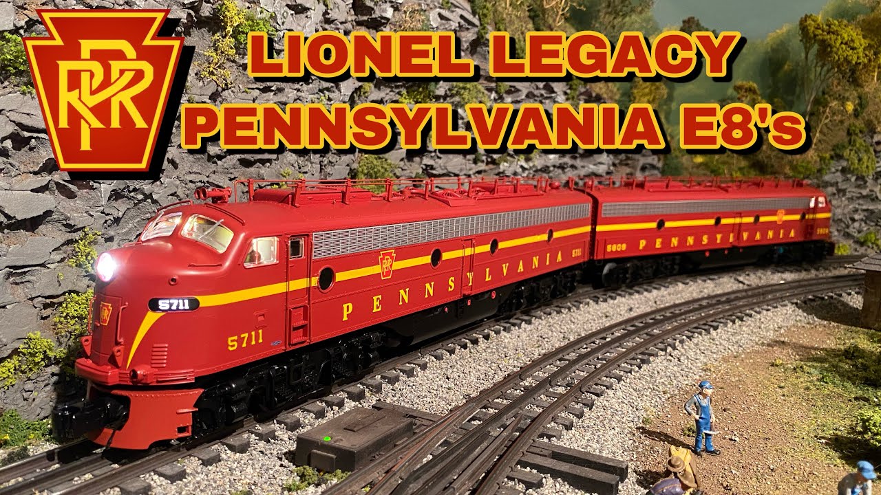 Lionel Legacy Pennsylvania E8 AA Diesel set #5711 & #5809  quick test run 2033370