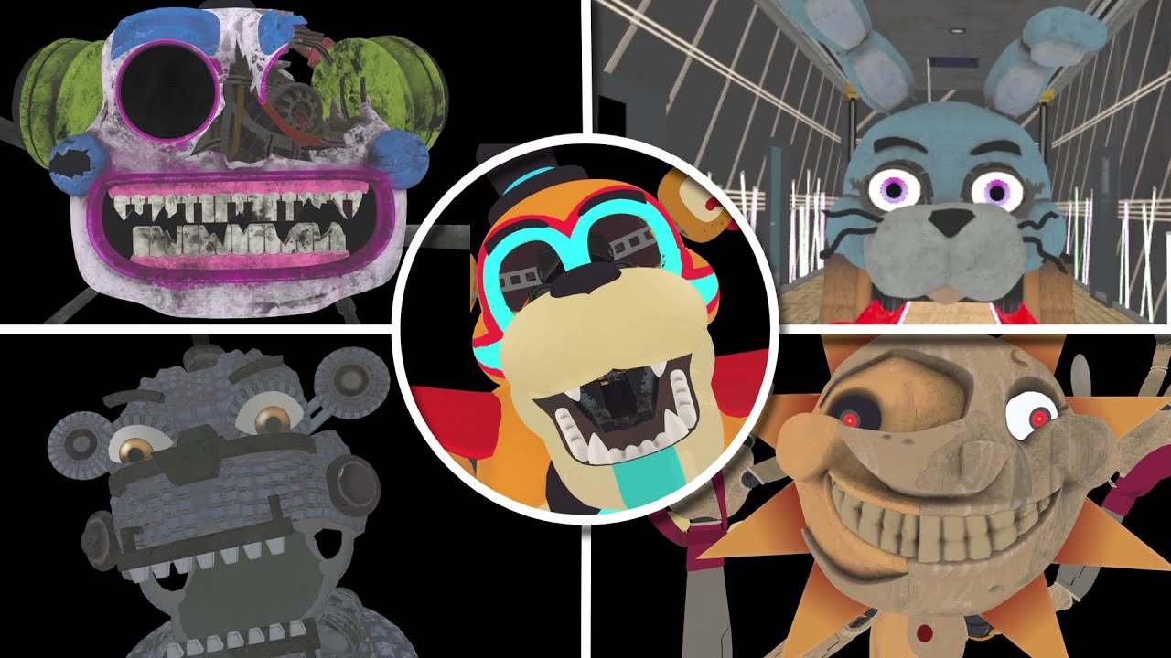 FNAF: Help Wanted 2 - All Bright Mode Jumpscare (Behind The Scenes)