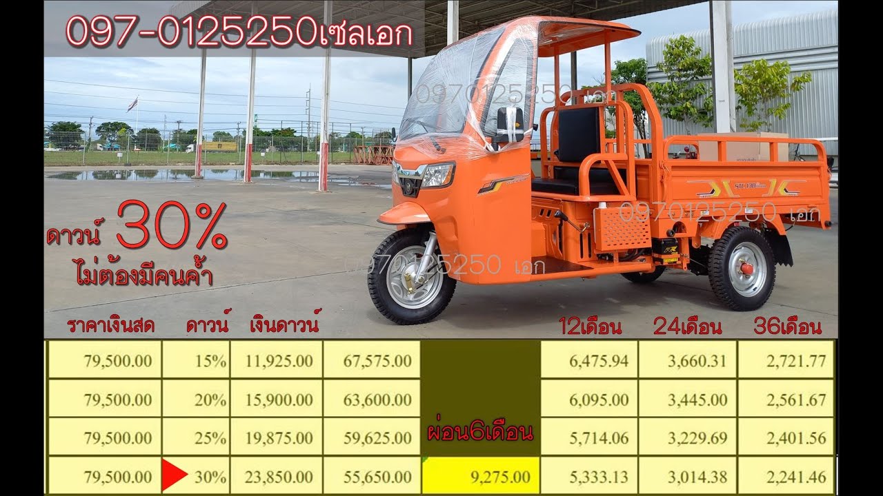 สามล้อเครื่อง130ccสด-ผ่อนได้ครับ 0970125250 เอก