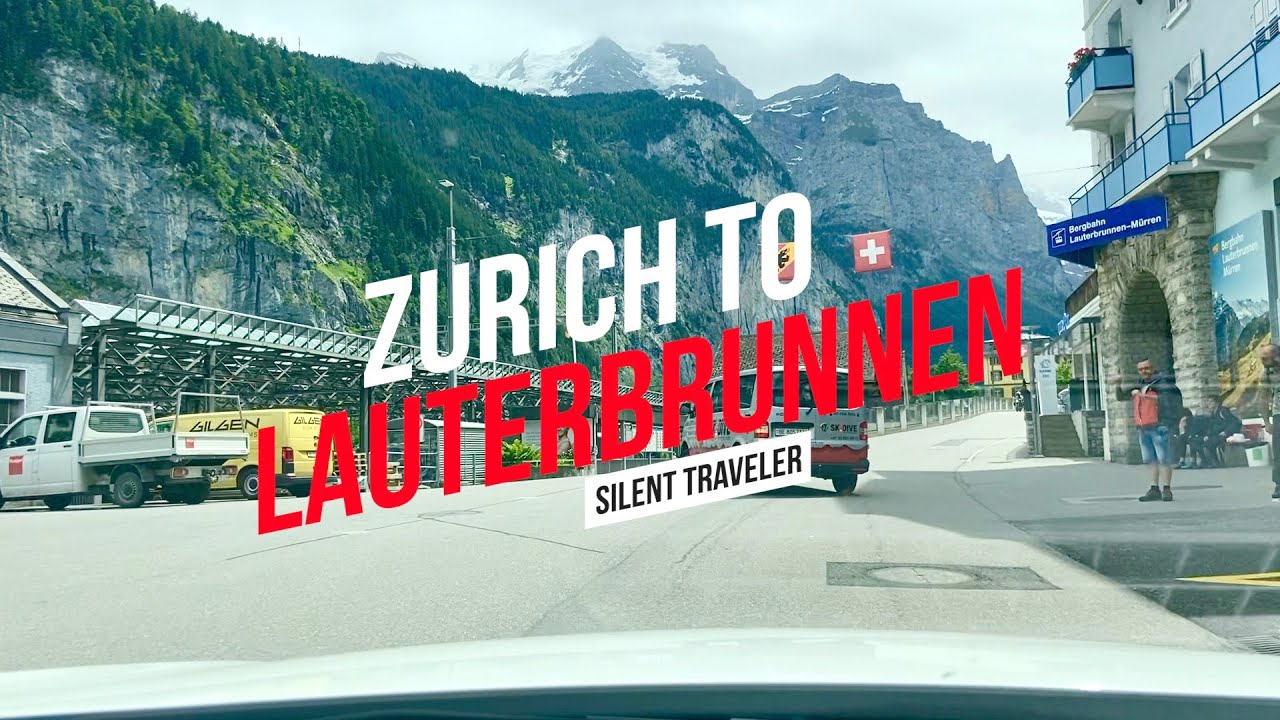 Drive In Switzerland🇨🇭Zurich To Lauterbrunnen 😍 Most Beautiful Trajet 😍