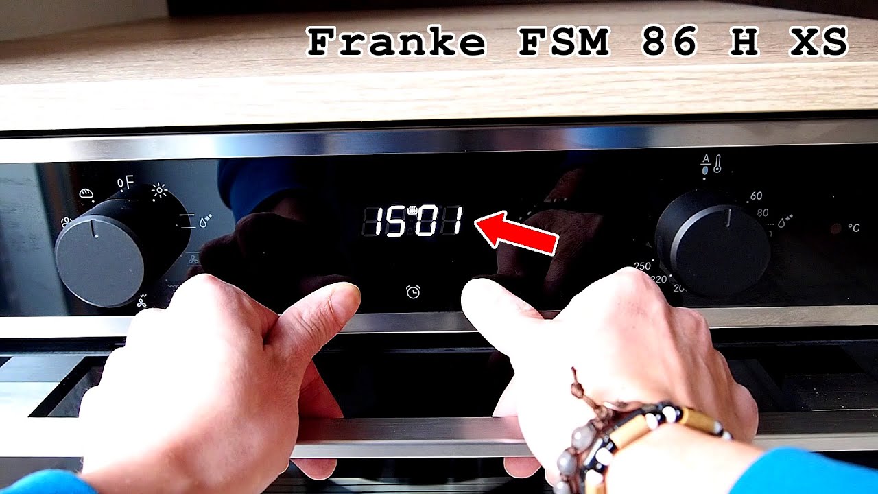 Franke FSM 86 H XS electric oven &bull; How to adjust time