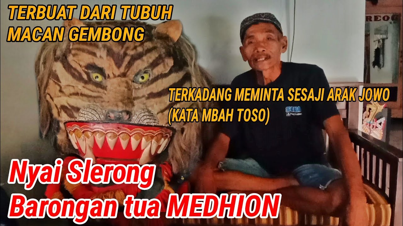 REOG TUA MADIUN terbuat dari tubuh MAC4N GEMBONG Asli | Singo mudo slerong 90an | obyok e medhioen