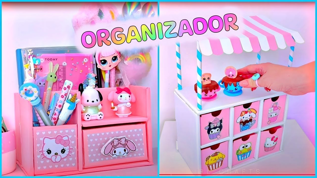 MANUALIDADES CON ORGANIZADORES DE CARTÓN - DIY FÁCIL Y BONITO