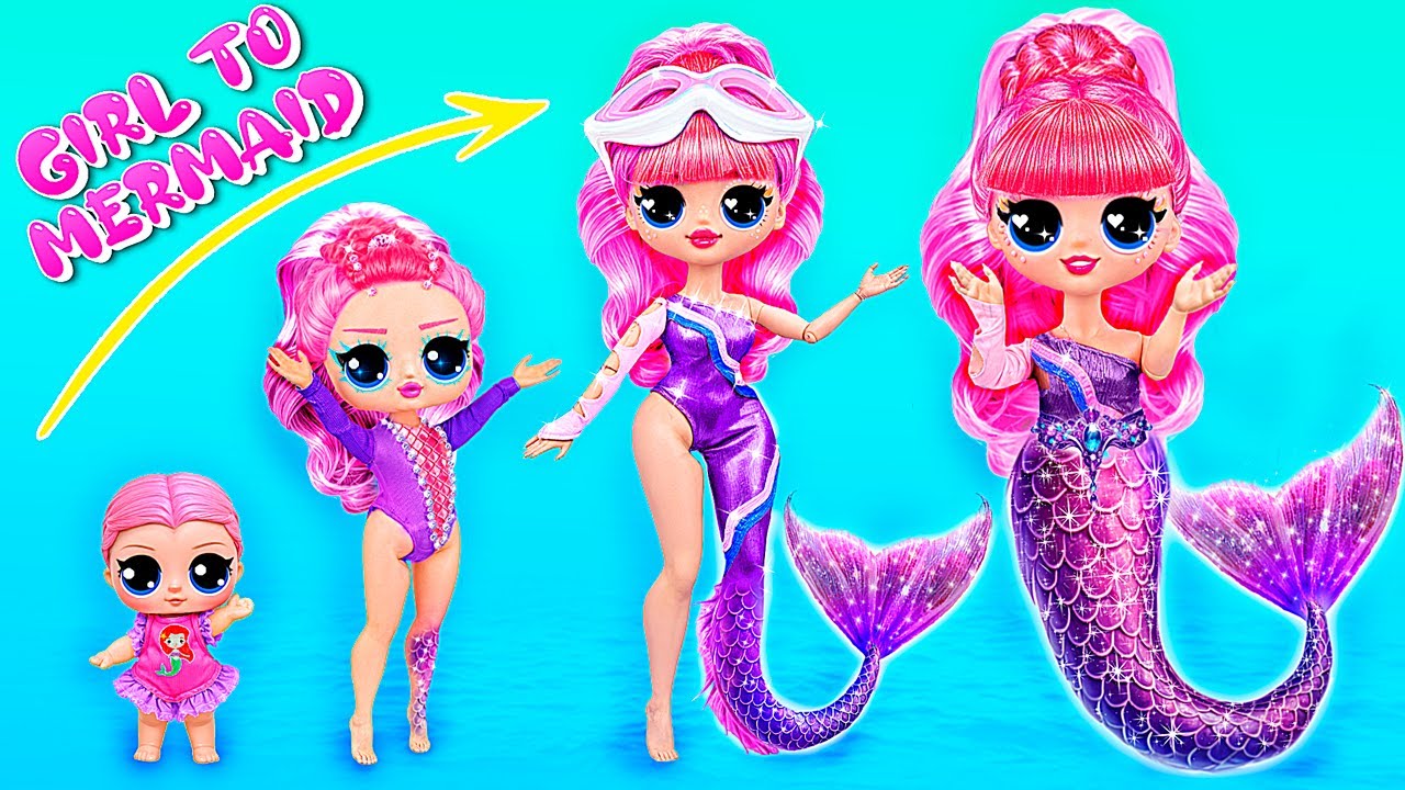 ننہی مرمیڈ بڑی ہو رہی ہیں! 32 DIYs