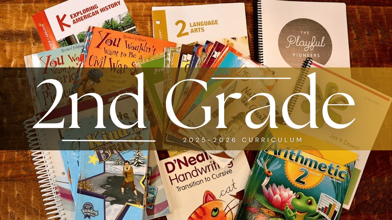 2nd Grade II 2025-26 Homeschool Curriculum II Abeka LA & Math, Sonlight LA 2, Playful Pioneers