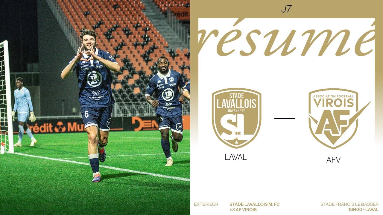 Le résume de Stade Lavallois M. FC - AF Virois : nos Virois renouent avec la victoire. (0-3) 🔥