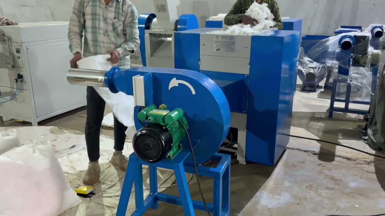 Fiber Filling Machine With Fiber Carding Machine