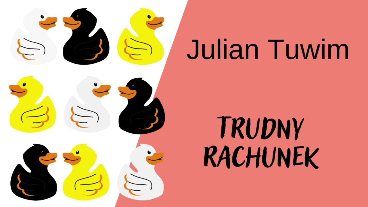 Trudny rachunek - Julian Tuwim | wiersze dla dzieci | bajki na dobranoc