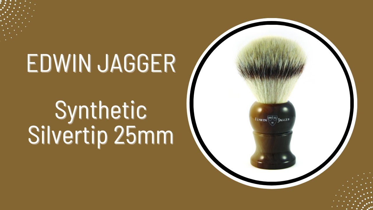 Edwin Jagger Synthetic Silvertip Fibre 25mm δοκιμή!
