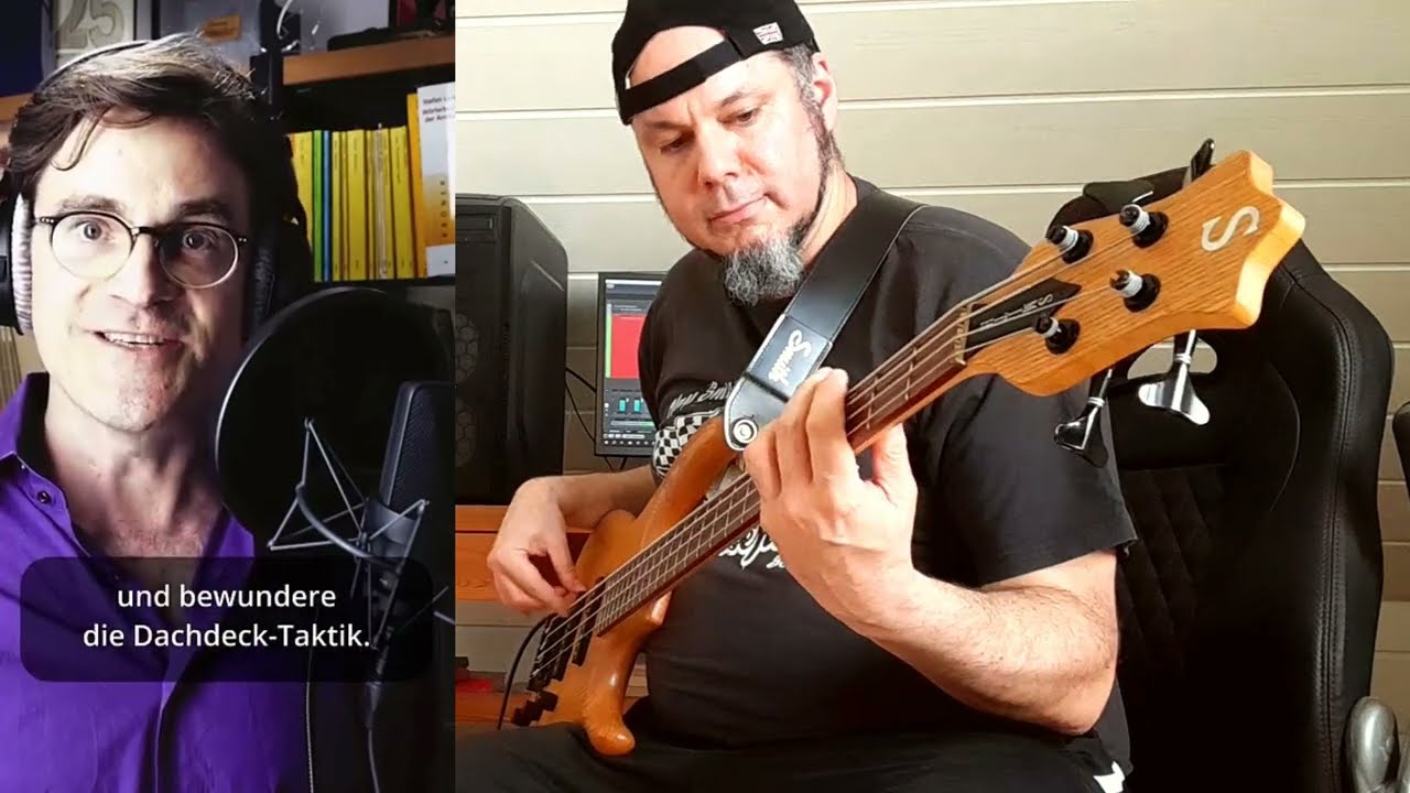 Niemand deckt das Dach kecker als der dicke Dachdecker (Bass Cover)