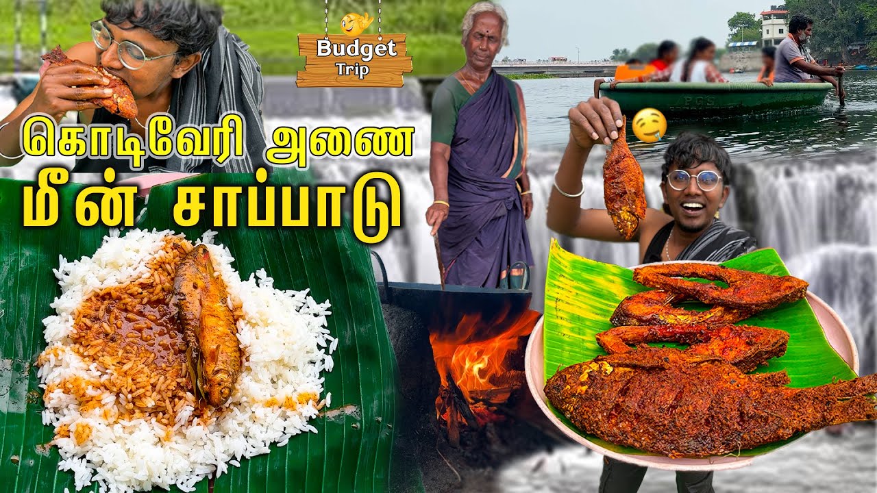 கொடிவேரி அணை மீன் சாப்பாடு | சுட சுட மீன் வறுவல் | Kodiveri Dam