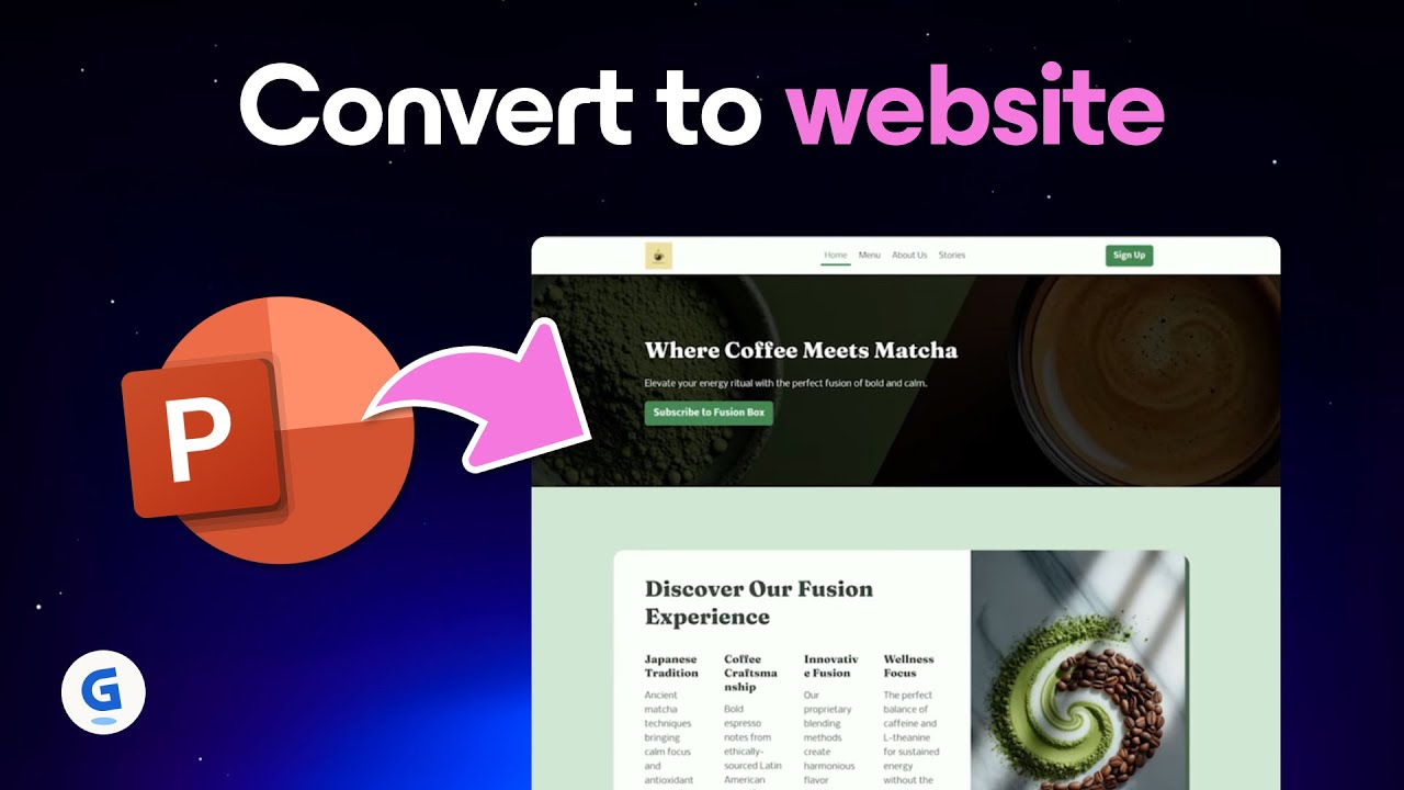 Convert PowerPoint to a Website with AI | Gamma Tutorial