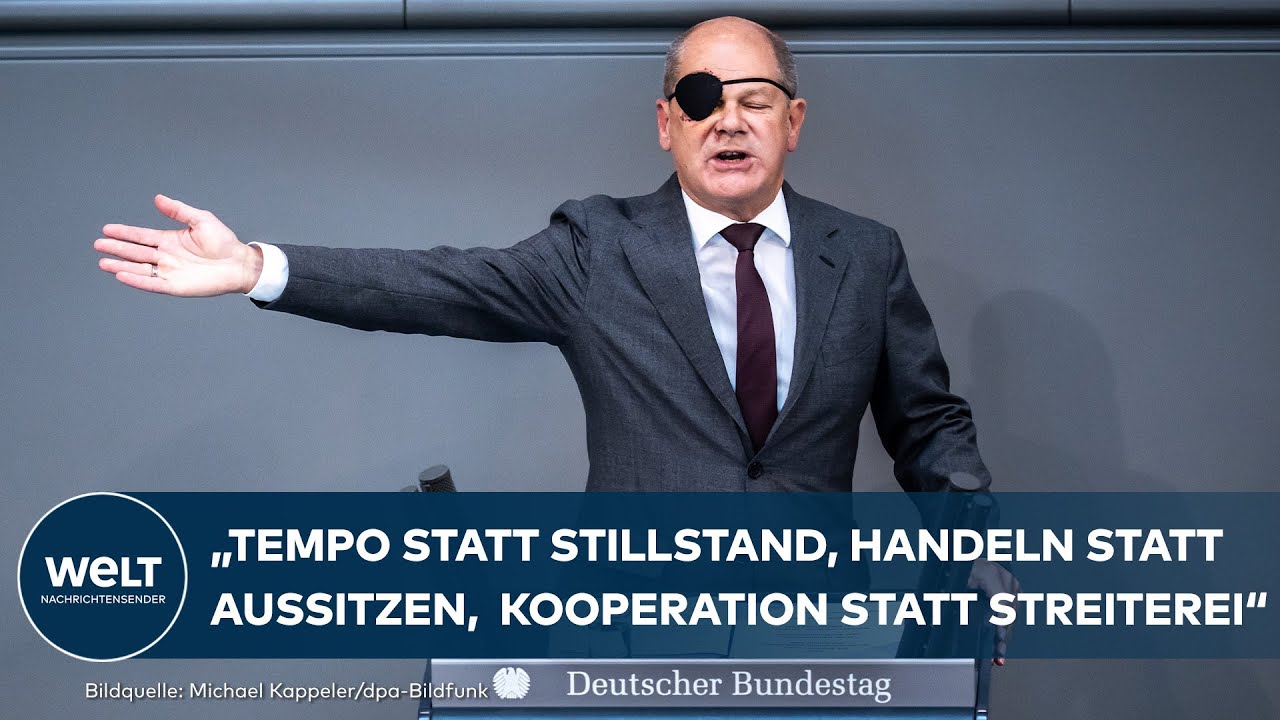"DEUTSCHLAND-PAKT" zur Modernisierung Deutschlands – Olaf Scholz Rede im Bundestag | WELT Dokument