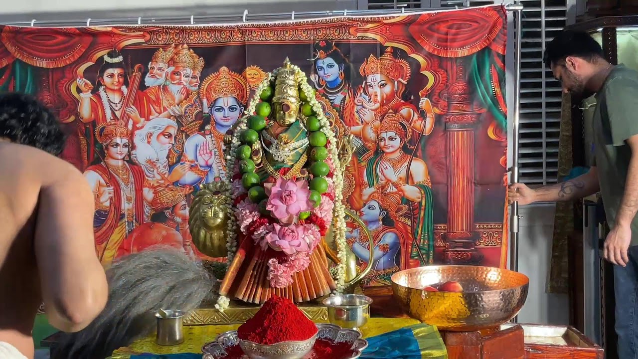 Durga prameshwari fallowed by sankata hara chaturthi Abhishekam