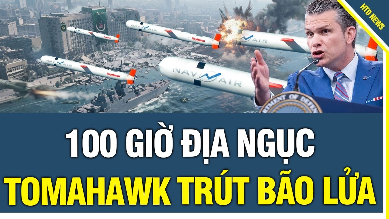 Iran Chấn Động: 168 Tomahawk Mỹ Dội Xuống Trong 100 Giờ, Sóng Nổ Rung Chuyển Khắp Nước